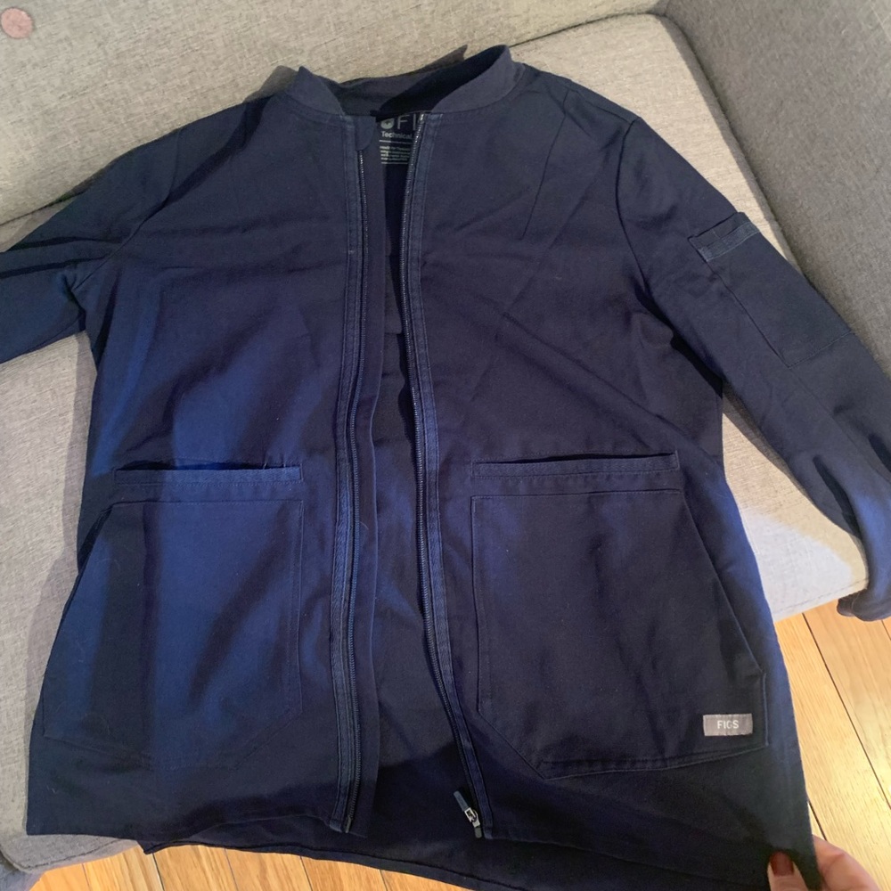 Figs. Navy Bellary Jacket. XS. Like new